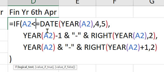 Financial Year 6th April Formula