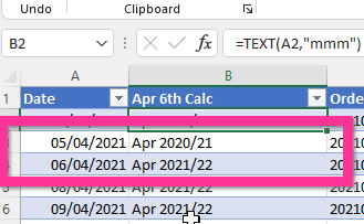 UK Tax Year Excel Calculation Result