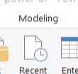 Power BI modeling tab