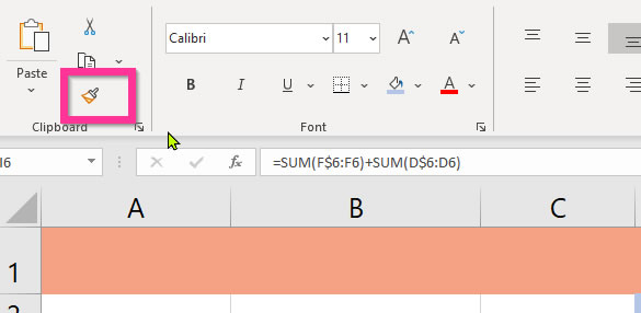 Format Painter Excel