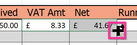 How to make a formula apply to a whole column in a spreadsheet