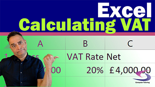 Calculate VAT in Excel