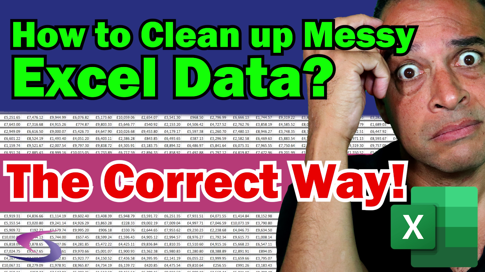 How to clean up messy data in Excel for Quick Analysis the correct way?